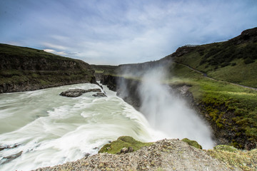 Gullfoss at sunset