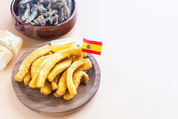 Typical fish of spain for tapas