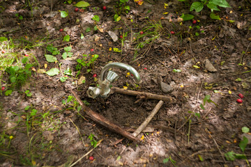 water tap stuck in the ground