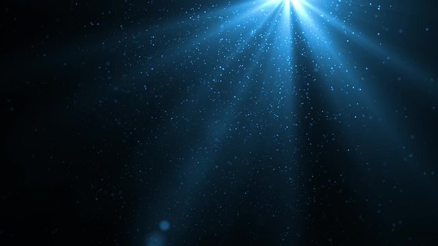 Abstract Blue Particle Background