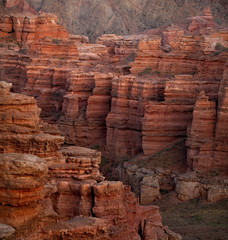 South-East Kazakhstan. Picturesque mountains in the area of the natural national Park "Charyn canyon".