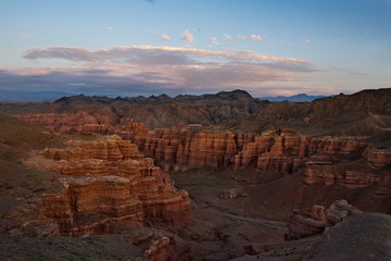 South-East Kazakhstan. Picturesque mountains in the area of the natural national Park "Charyn canyon".