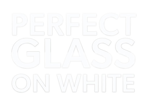 Realistic 100% transparent Glass Text Effect Mockup. Works on all backgrounds!