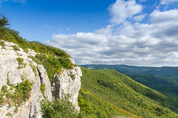 cloudy sky and villages view