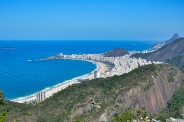 Fototapeta na wymiar Aerial View of Copabana Beach