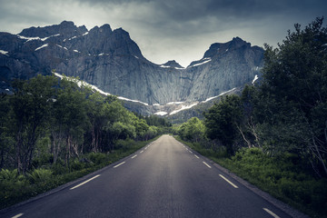 Fototapeta premium Beautiful landscape in Lofoten Islands, Norway&nbsp;