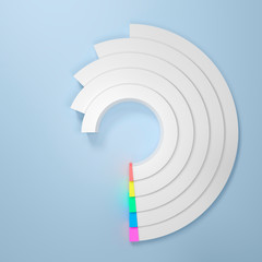 illustration infographics 6 options. Template for brochure, business, web design