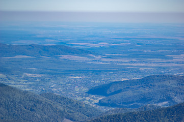 Mountains in the blue haze