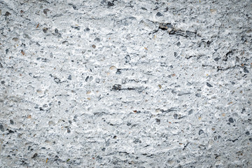 stone wall abstract background with light gray and cracked structure, isolated