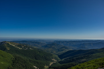 Rocky mountains in summer