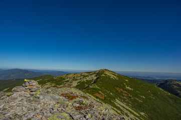 Rocky mountains in summer