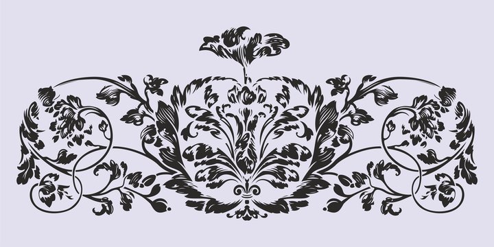Old Russian pattern for book. Russian, Ukrainian, Belarussian pattern, traditional pattern with intricate knot ornament in flower style. Traditional illustration design with typography for printing.