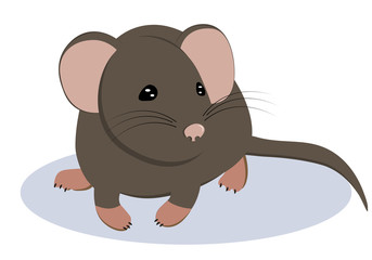 gray mouse symbol of the new year