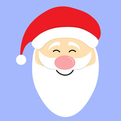 Santa Claus face close up