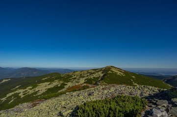 Fototapeta na wymiar Rocky mountains in summer