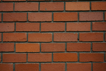 New brick stone wall. construction of warm brick houses.