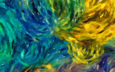 Voilages Mélange de couleurs Abstract watercolor texture background. Oil painting style