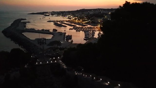 Santa Maria di Leuca - Panoramica al tramonto dalla scala monumentale