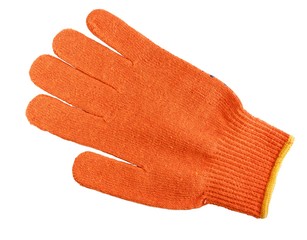 gardening glove on isolated white background