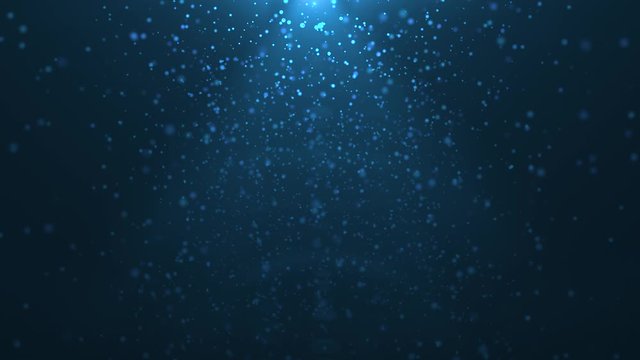 Abstract Blue Particle Background