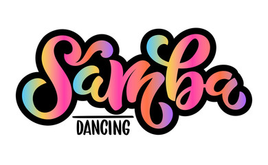 Samba Calligraphy - obrazy, fototapety, plakaty
