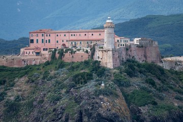 Fototapeta na wymiar Veduta di Portoferraio - Isola d'Elba - Livorno - Toscana - Italia