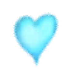 Frozen blue heart isolated on white background. Watercolour hand drawn illustration.