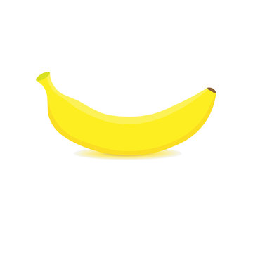 Banana icon. Banana fruit vector illustration.isolated on white background.10 eps.