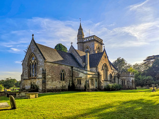 The village of Shipton Moyne, Cotswolds, UK