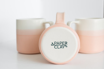 Pink Ombre Ceramic Mugs