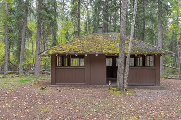 Picnic Shelter in Yoho National Park, British Columbia, Canada