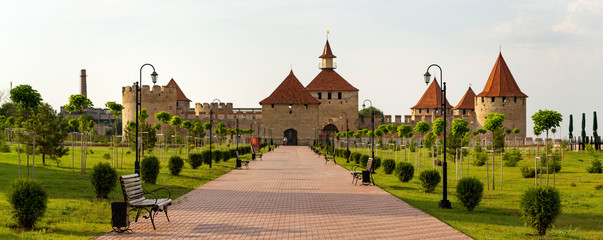 Bender fortress. An architectural monument of Eastern Europe. The Ottoman citadel. Moldova.