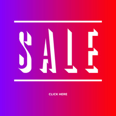 sale banner template with abstract modern vector design 