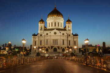 Christ-Erlöser-Kathedrale bei Nacht