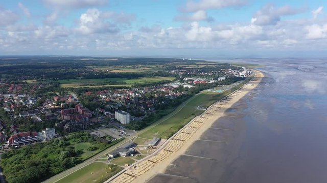 Cuxhaven en Allemagne et embouchure de l'Elbe