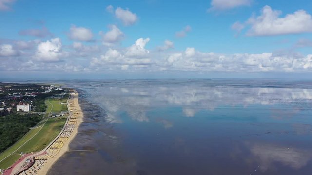 Cuxhaven en Allemagne et embouchure de l'Elbe