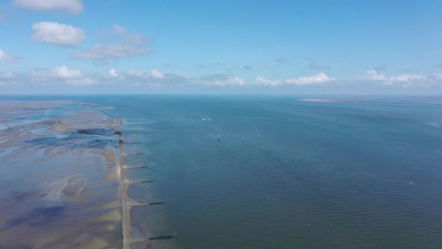 Cuxhaven en Allemagne et embouchure de l'Elbe