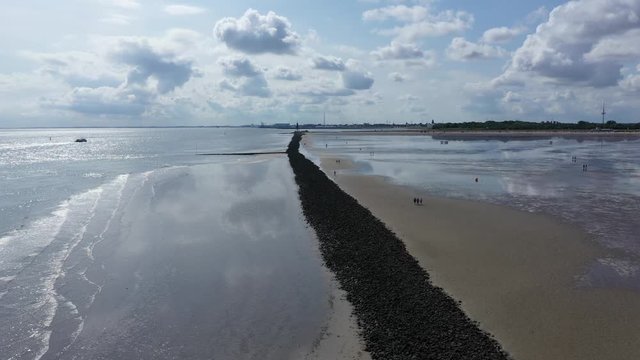 Cuxhaven en Allemagne et embouchure de l'Elbe