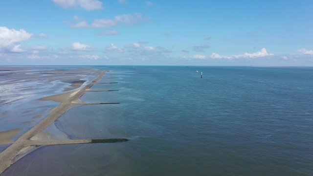 Cuxhaven en Allemagne et embouchure de l'Elbe