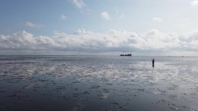 Cuxhaven en Allemagne et embouchure de l'Elbe