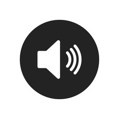 Speaker sound vector icon in modern design style for web site and mobile app