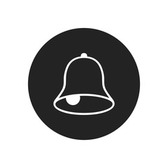 Bell vector icon in modern design style for web site and mobile app