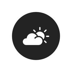 Cloudy vector icon in modern design style for web site and mobile app