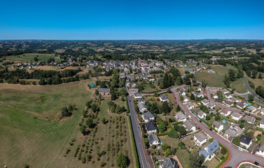 Sainte-Féréole (Corrèze, France) - Vue aérienne