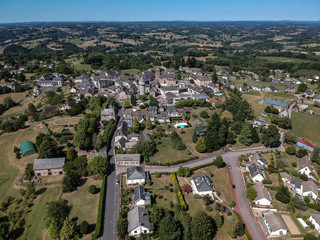 Sainte-F&eacute;r&eacute;ole (Corr&egrave;ze, France) - Vue a&eacute;rienne