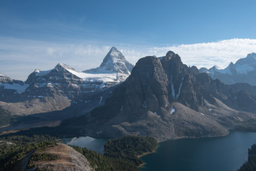 Naklejka na ściany i meble Hiking around Mt Assiniboine late summer