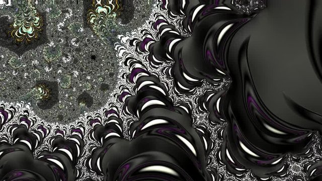 Mandelbrot set exhibit an elaborate and infinitely complicated boundary that reveals progressively ever-finer recursive detail at increasing magnifications. The "style" of this repeating detail 