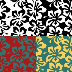 Modern abstract black seamless pattern on white backdrop. Abstract repeat background. Textile design. Modern floral background. Beautiful illustration for decoration design. Seamless floral pattern.