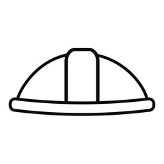 Construction builder hard hat (helmet) vector illustration.