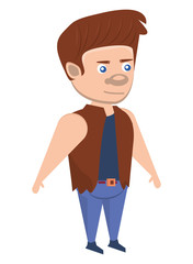 funny costume of frankenstein male halloween character